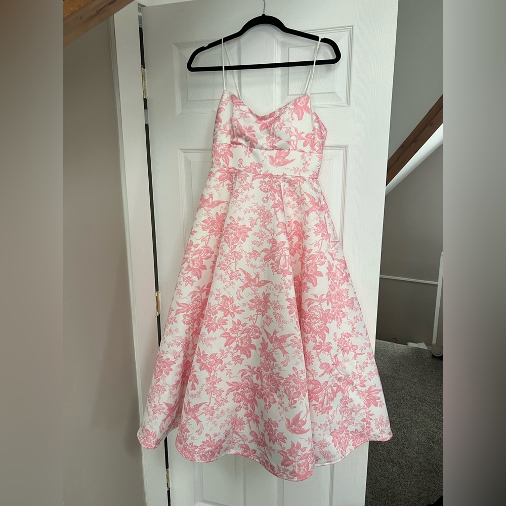 New with Tags. Never worn. BHLDN Pink Floral Formal Dress